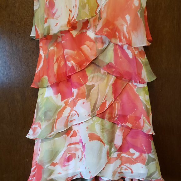 J.R. Notes by Carol Lin floral tiered dress - Picture 3 of 14